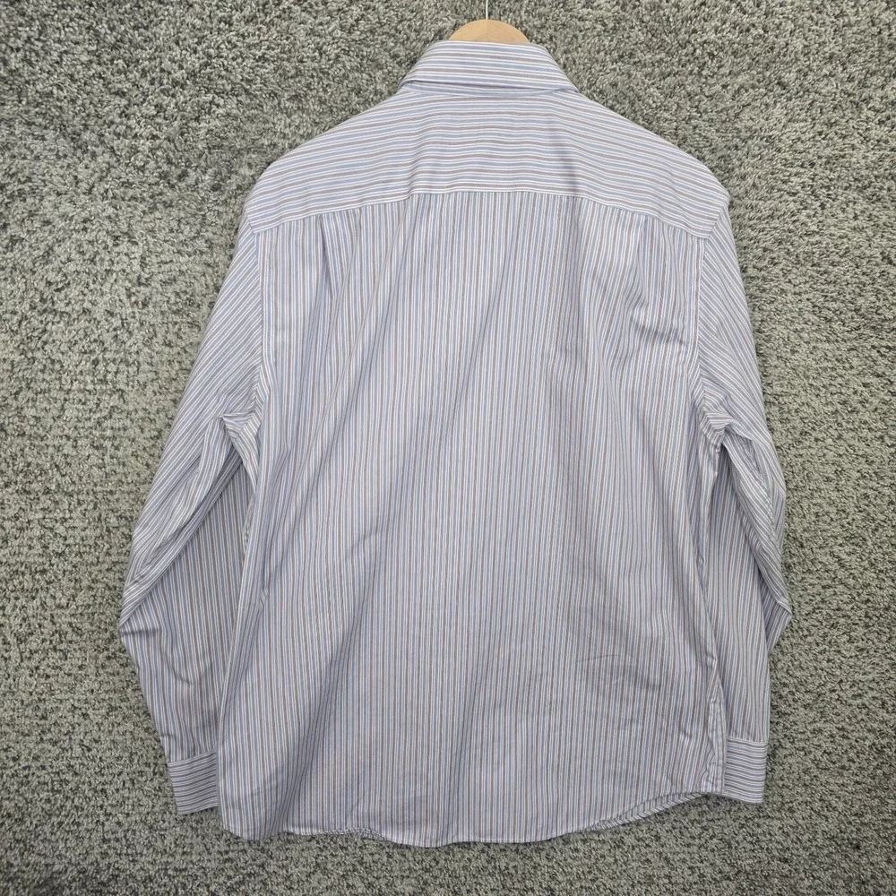 Banana Republic Dress Shirt Mens Large‎ 16-16.5 Striped Button Non Iron Classic